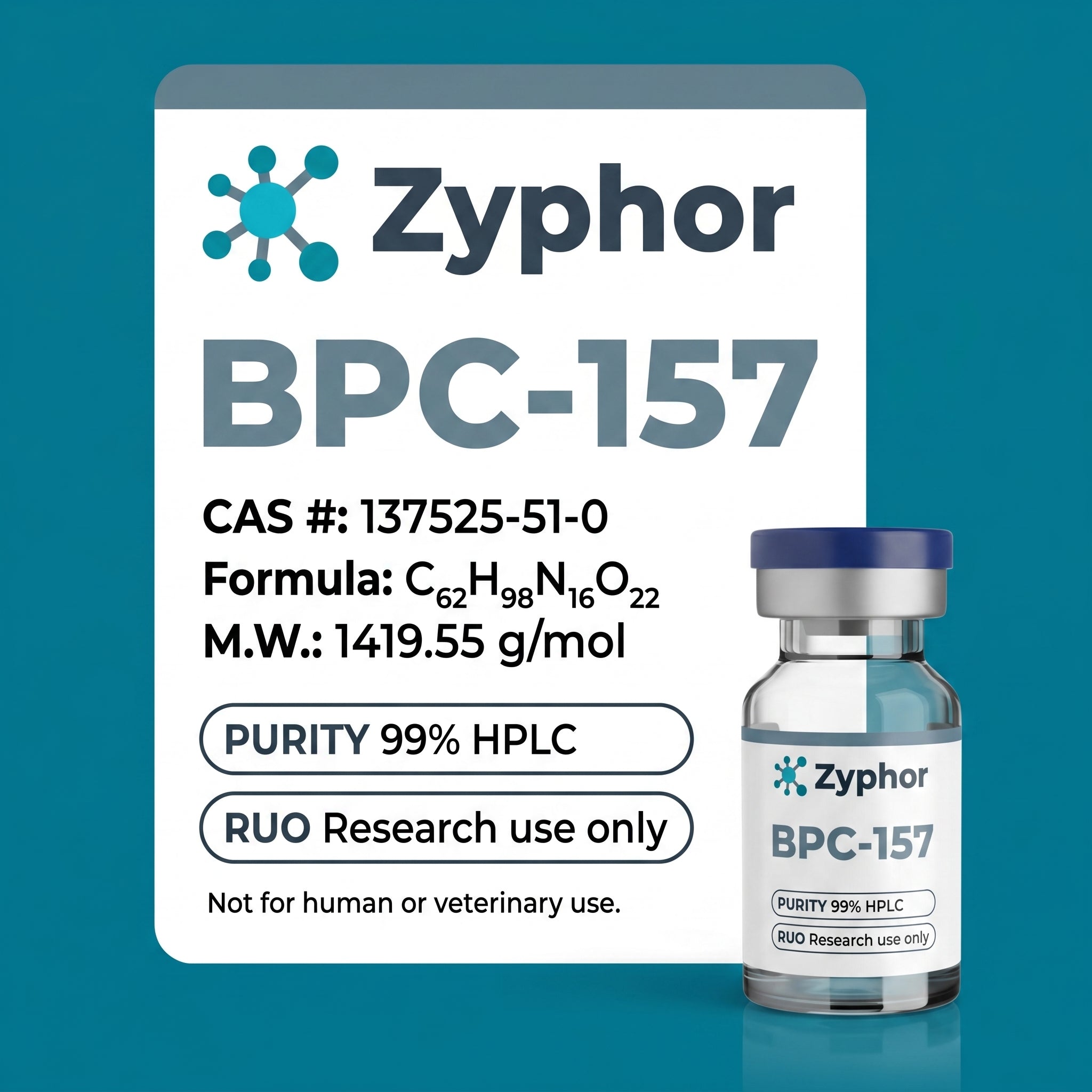 Blend: BPC 157 10mg + TB500/10mg + GHK-CU/50mg + KPV 10mg